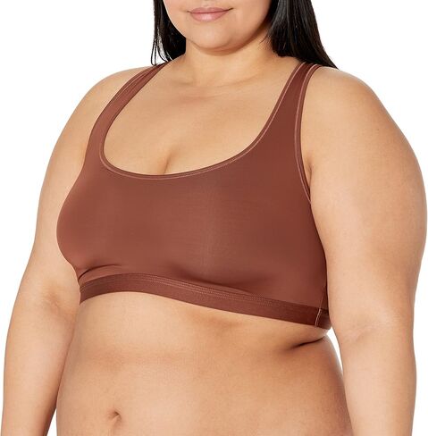 Amazon Essentials Women's Unlined Scoop Neck Bralette, Pack of 2 in Kuwait