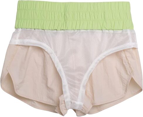 Szsppinnshp شورت رياضي نسائي عالي الخصر للجري شورت للتمرين في صالة الألعاب الرياضية شورت رياضي مريح غير رسمي ببطانة شبكية in Kuwait