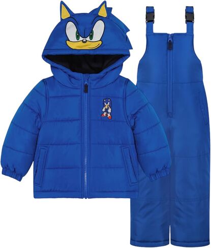 Sega Sonic The Hedgehog Boy’s Heavyweight 2-Piece Snow Bib & Jacket Snowsuit in Saudi Arabia