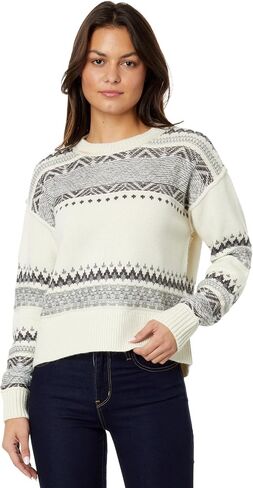 Lucky Brand Women's Fairisle Crew Sweater in Saudi Arabia