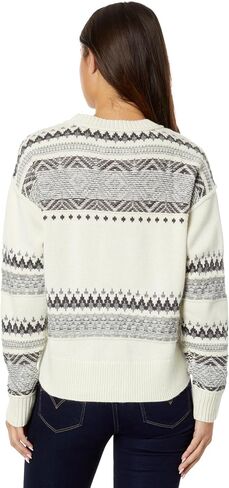 Lucky Brand Women's Fairisle Crew Sweater in Saudi Arabia