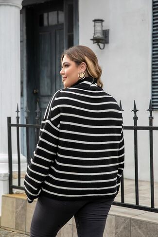 Love Welove Fashion Women’s 2023 Fall Winter Turtle Neck Pullover Chunky Knit Sweaters Casual Loose Oversized Tops in Kuwait