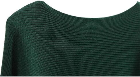 سترات وبلوفرات علوية محبوكة برقبة قارب وأكمام جناح الخفاش من GOLDSTITCH للنساء in Kuwait