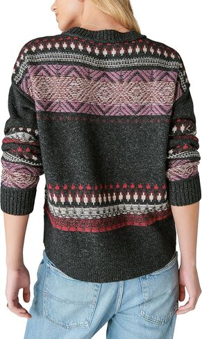 سترة Fairisle Crew النسائية من Lucky Brand in Kuwait