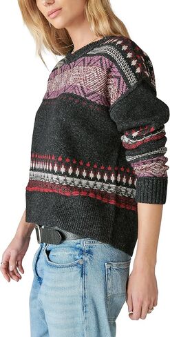 سترة Fairisle Crew النسائية من Lucky Brand in Kuwait