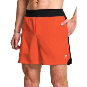 DEMOZU Men's 7 Inch Running Athletic Shorts Quick Dry Tennis Workout Gym Sports Exercise Active Shorts with Pockets