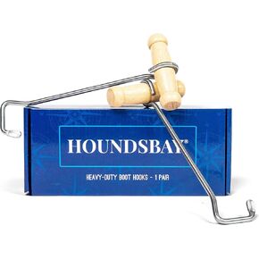 HOUNDSBAY Cowboy Boot Hooks for Men and Women - Boot Puller for Cowboy Boots with Long Handles
