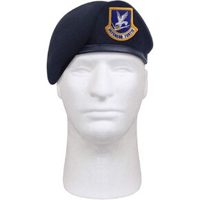 Rothco Inspection Ready Beret With USAF Flash - Midnight Navy Blue in Saudi Arabia
