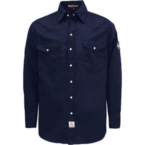 BOCOMAL FR Shirts 6.25oz Lightweight Welding Shirts Flame Resistant Men's Fire Retardant Shirt