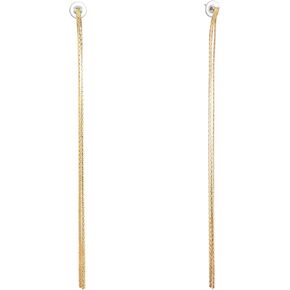 Starchenie Long Tassel Dangle Earrings Gold, Silver Drop Threader Earrings Jewelry for Women in Saudi Arabia