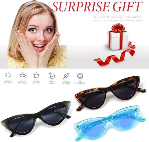 Dollger Cat Eye Sunglasses Vintage Retro Plastic Frame Cateye Sunglasses for Women in Saudi Arabia