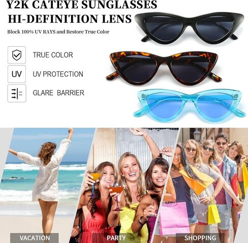 Dollger Cat Eye Sunglasses Vintage Retro Plastic Frame Cateye Sunglasses for Women in Saudi Arabia