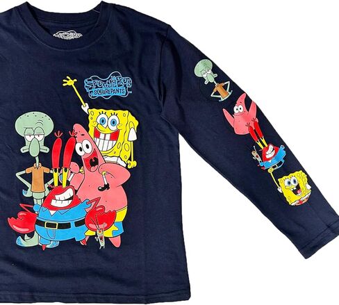 قميص سبونج بوب سكوير بانتس للأولاد الصغار والكبار بأكمام طويلة in Kuwait
