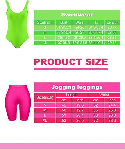 Women 80s Workout Costume Outfit Accessories Set Leggings Headband Wristbands Fanny Leg Warmers Earrings for Party in Saudi Arabia