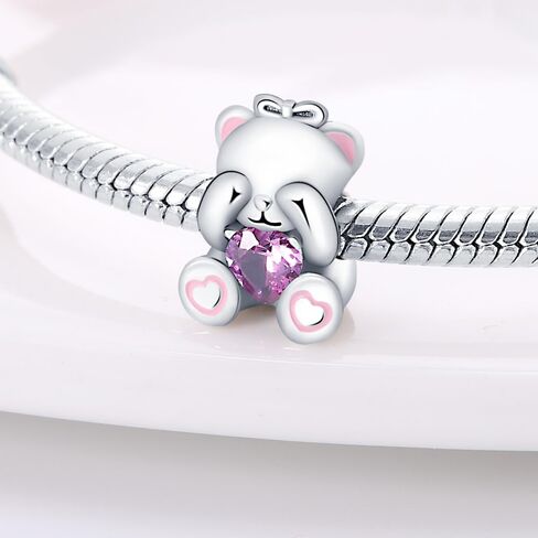 CYCUFF 925 Sterling Silver Charms Suitable for Charm Necklaces, Bracelet Pendants Beads Jewellery Gift for Women in Saudi Arabia