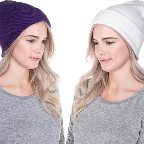 قبعات HABITER Slouchy Beanies للرجال والنساء قبعات شتوية متماسكة على شكل جمجمة in Kuwait