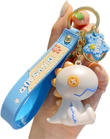 BEXOA لطيف المفاتيح Kawaii أنيمي سلاسل المفاتيح الملحقات، خربش ديناصور حقيبة يد سحر سيارة مفتاح سلسلة للفتيات النساء in Kuwait