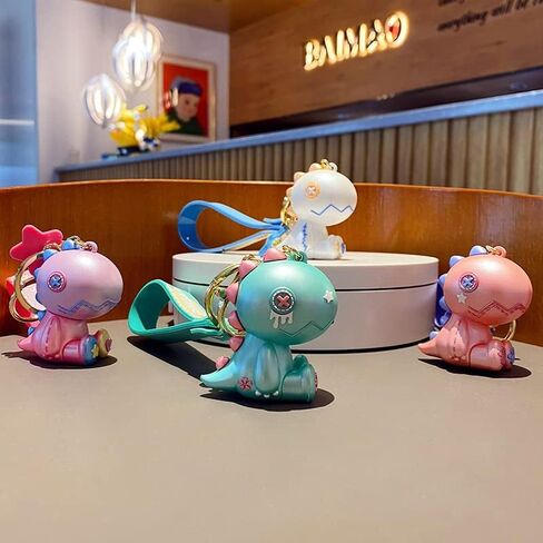 BEXOA لطيف المفاتيح Kawaii أنيمي سلاسل المفاتيح الملحقات، خربش ديناصور حقيبة يد سحر سيارة مفتاح سلسلة للفتيات النساء in Kuwait