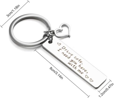 سلسلة مفاتيح آمنة للقيادة لصديق الأب والأم، هدايا الأخت، هدايا للأخ، هدايا عيد ميلاد الأخ من الأخت، هدايا عيد الحب للزوج والصديقات، هدايا عيد الميلاد للأصدقاء والأخت in Kuwait