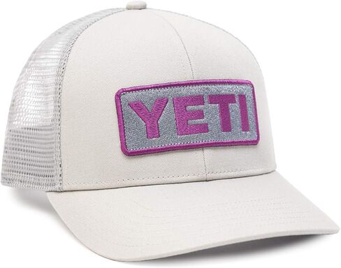 قبعة سائق الشاحنة ذات شارة شعار YETI متوسطة الحجم مع حافة Bureo in Kuwait