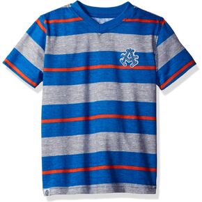 Akademiks Boys' Short Sleeve Stripe V-Neck Tee