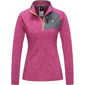 Little Donkey Andy Women's Long Sleeve Running Shirts Workout Gym Sports T-Shirt Quick Dry