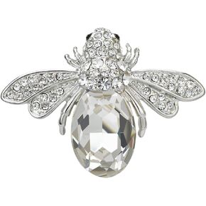 Lovely Crystal Bumble Honey Bee Insect Brooch Pins Collar Pin Lapel Pin Costume Jewelry for Women in Saudi Arabia
