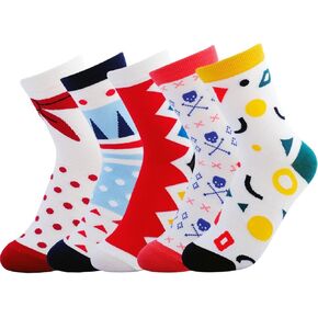 JOYCA & CO. Womens All Season Novelty Cute Casual Cotton Crew Socks Gift For Girls And Women (Pack of 5)