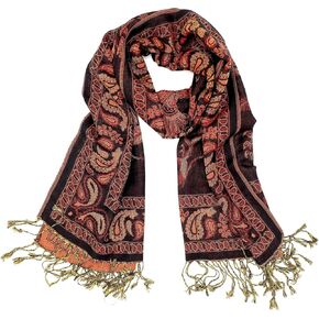 Achillea Reversible Festival Pashmina Rave Scarf, Shawls and Wraps for Evening Dress, Indian Scarves for Women in Kuwait