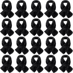 Ramede 20 Pack Women Winter Scarves Warm Fluffy Fleece Winter Scarf Bulk Cold Weather Neck Scarf Wholesale Donation Unisex women Men in Saudi Arabia
