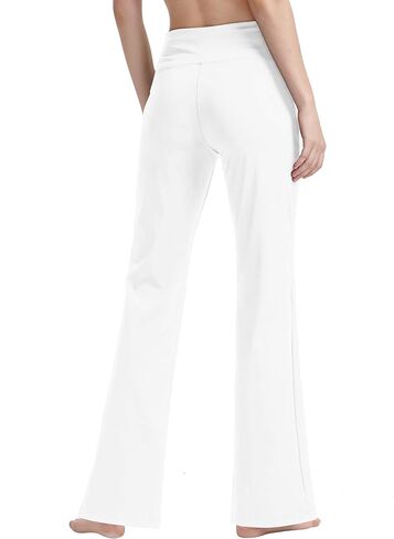 nuveti Women's Bootcut Yoga Pants Tummy Control Workout Non See-Through Bootleg Yoga Pants in Saudi Arabia