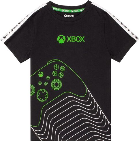 Xbox T-Shirt Boys Kids Green Black Game Controller Logo Clothing Top in Saudi Arabia