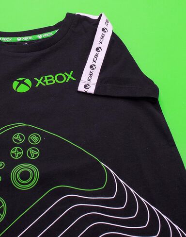 Xbox T-Shirt Boys Kids Green Black Game Controller Logo Clothing Top in Saudi Arabia