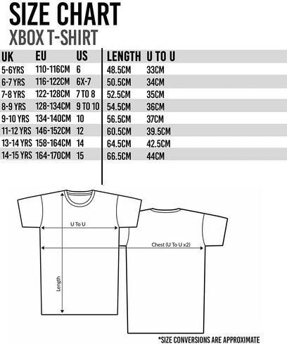 Xbox T-Shirt Boys Kids Green Black Game Controller Logo Clothing Top in Saudi Arabia