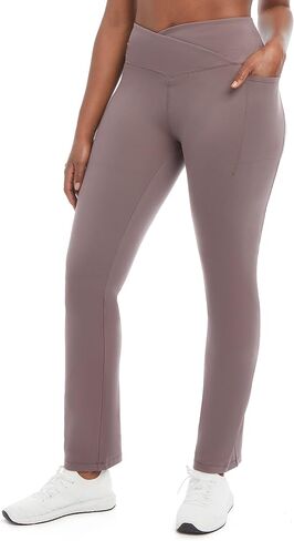 Danskin Women's Studio Cross Waist Flare Yoga Pant in Saudi Arabia