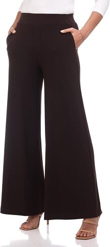 Rekucci Travel in Style Women's Stretchy Elegant Palazzo Wide Leg Pant in Kuwait