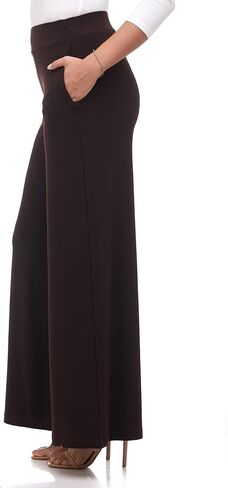 Rekucci Travel in Style Women's Stretchy Elegant Palazzo Wide Leg Pant in Kuwait