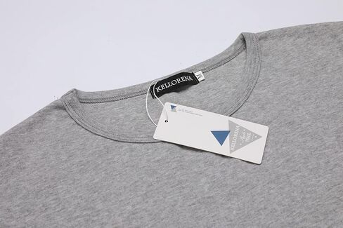 KELLORENA Men's Muscle T-Shirt Stretch Breathable Long Sleeve Casual Hipster Tops Gym Workout Athletic Slim Fit Cotton Tee in Saudi Arabia