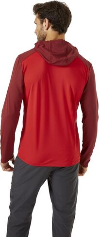 Rab Men's Force Hoody - Lightweight Long-Sleeve Hooded Baselayer Shirt for Hiking, Climbing, & Trail Running in Kuwait