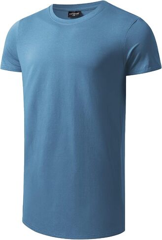 LETAOTAO Mens Tall T Shirts Tie Dye Shirts for Men Extra Long Tshirts Longline Hipster Print Tee for Tall Men in Kuwait