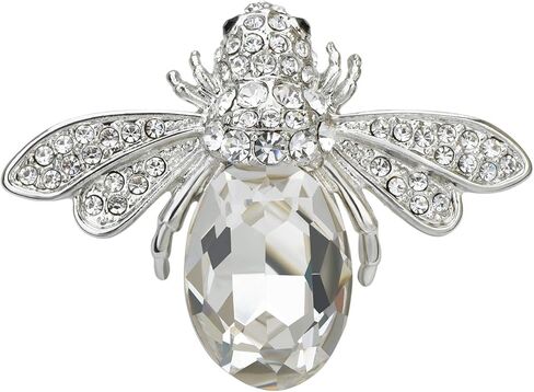 Lovely Crystal Bumble Honey Bee Insect Brooch Pins Collar Pin Lapel Pin Costume Jewelry for Women in Saudi Arabia