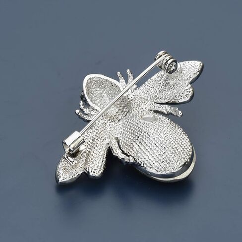 Lovely Crystal Bumble Honey Bee Insect Brooch Pins Collar Pin Lapel Pin Costume Jewelry for Women in Saudi Arabia