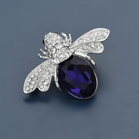 Lovely Crystal Bumble Honey Bee Insect Brooch Pins Collar Pin Lapel Pin Costume Jewelry for Women in Kuwait