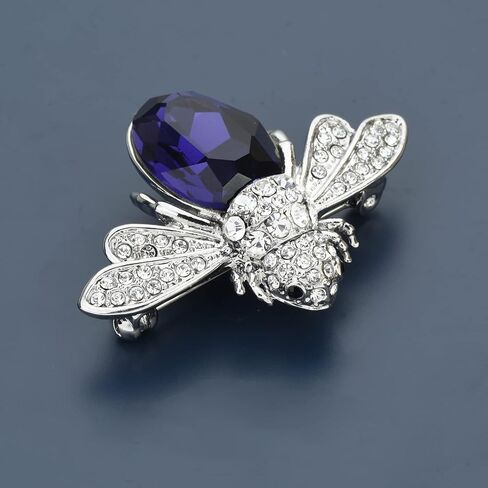 Lovely Crystal Bumble Honey Bee Insect Brooch Pins Collar Pin Lapel Pin Costume Jewelry for Women in Kuwait