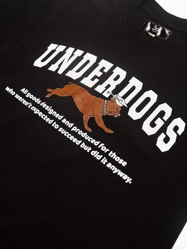 Honor Roll Clothing Underdog Tee Unisex Black Short Sleeve in Saudi Arabia