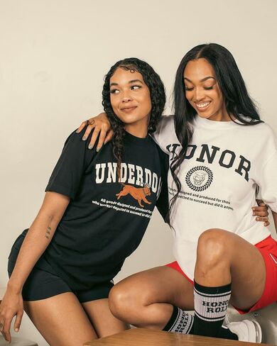 Honor Roll Clothing Underdog Tee Unisex Black Short Sleeve in Saudi Arabia