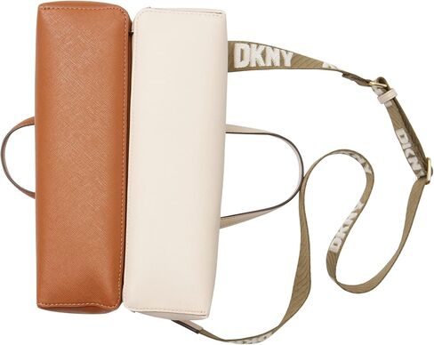 DKNY شنطة توت للنساء، لون ايجشيل/كرمل، R22AZS61، R22azs61-y9k-Large in Kuwait