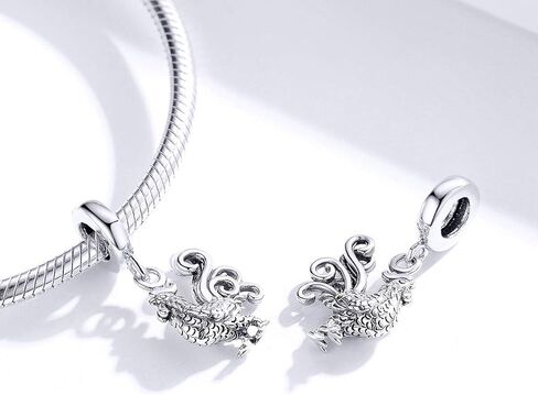 Lucky Animals Head Charm Authentic 925 Sterling Silver Pet Charms for European Bracelet in Saudi Arabia