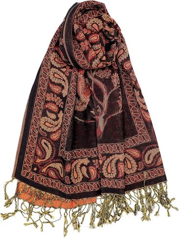 Achillea Reversible Festival Pashmina Rave Scarf, Shawls and Wraps for Evening Dress, Indian Scarves for Women in Kuwait