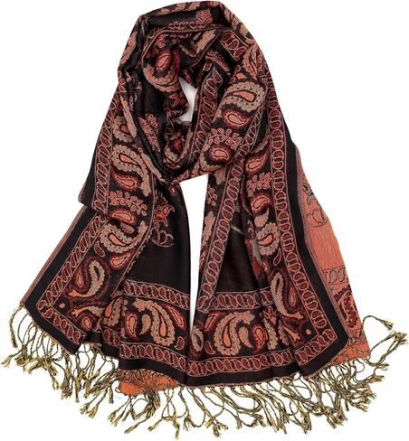 Achillea Reversible Festival Pashmina Rave Scarf, Shawls and Wraps for Evening Dress, Indian Scarves for Women in Kuwait